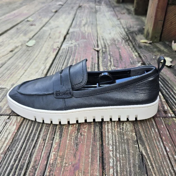 Vionic Womens Uptown Black Leather Loafer, Slip-on, Sz 10 Wide - Picture 8 of 12